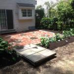 After patio repair and extension.